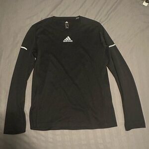 BLACK ADIDAS long sleeve athletic shirt